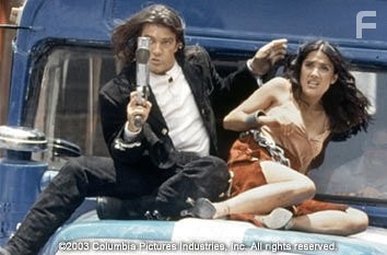 Antonio Banderas and Salma Hayek in Однажды в Мексике: Отчаянный 2 (2003)