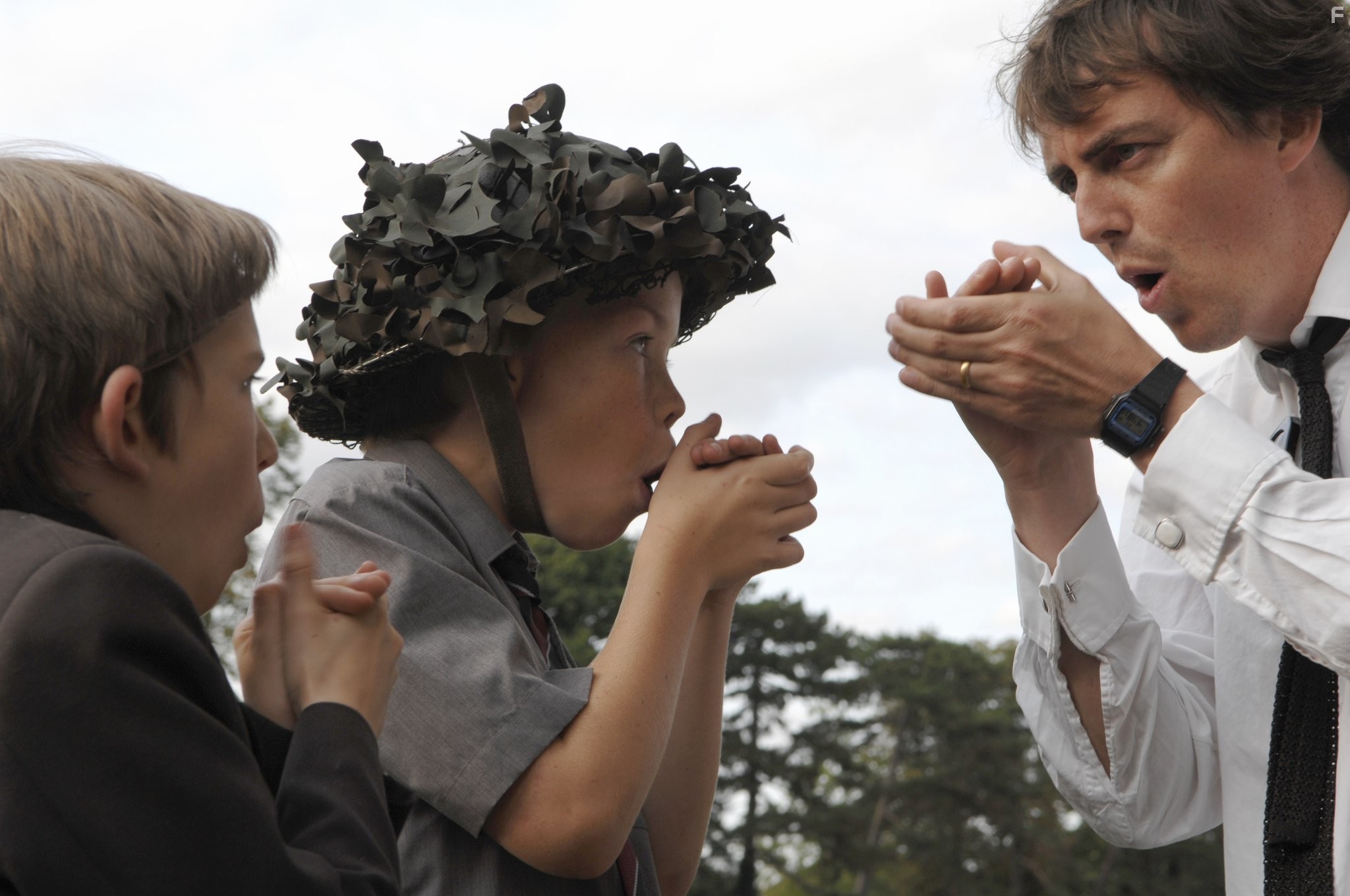 Garth Jennings, Bill Milner, and Will Poulter in Сын Рэмбо (2007)