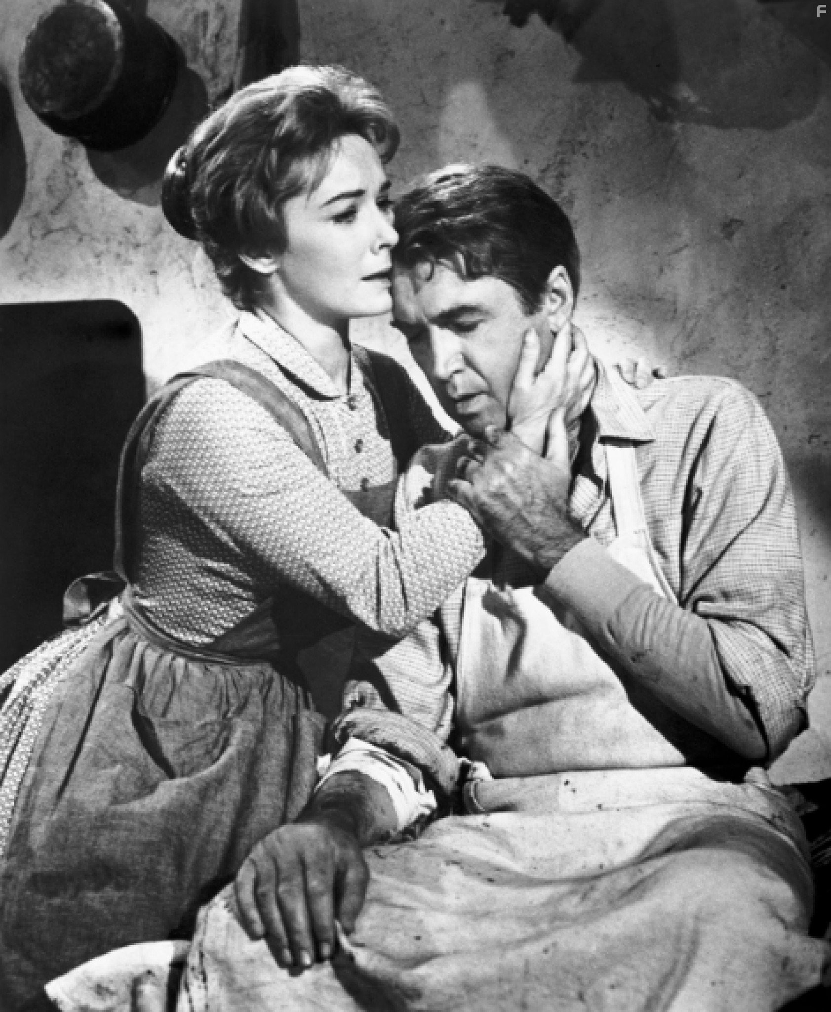 James Stewart and Vera Miles in Человек, который застрелил Либерти Вэланса (1962)