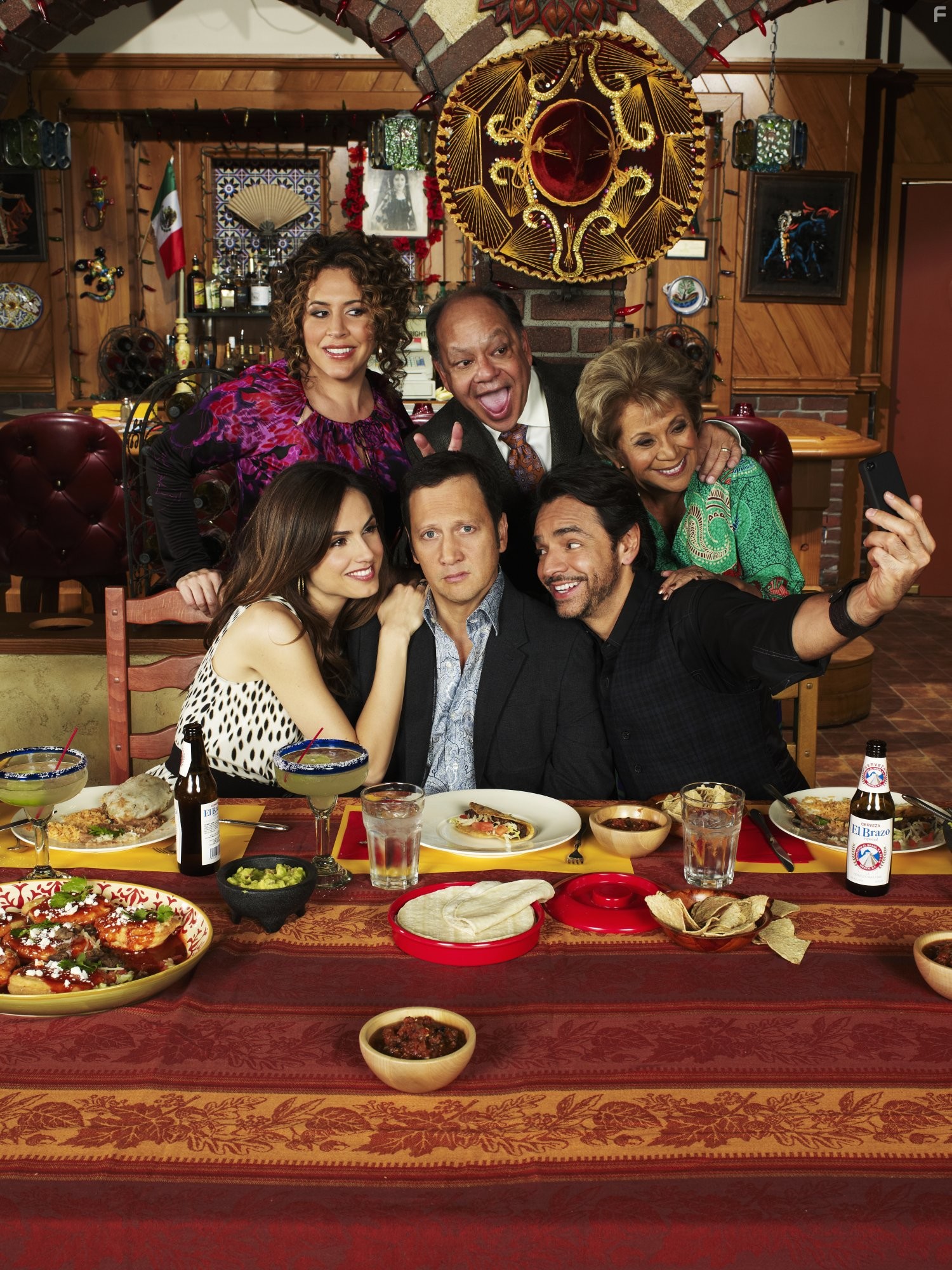 Cheech Marin, Rob Schneider, Eugenio Derbez, Lupe Ontiveros, and Claudia Bassols in Роб (2012)
