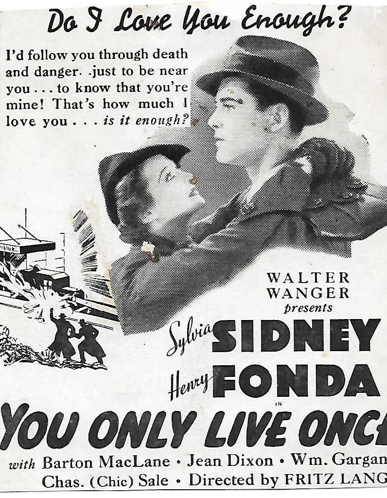 Henry Fonda and Sylvia Sidney in Живем один раз (1937)