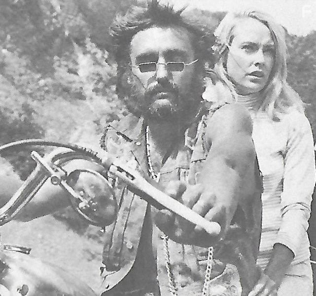 Dennis Hopper and Chris Noel in The Glory Stompers (1967)