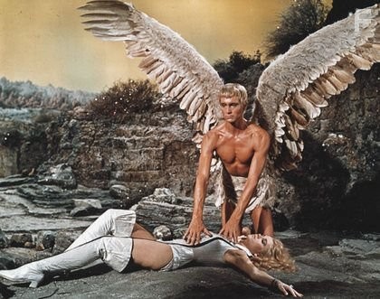 "Barbarella" John Phillip Law & Jane Fonda 1968 Paramount