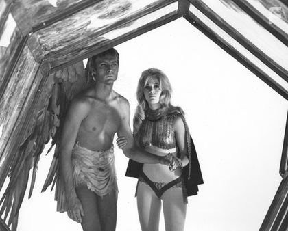 "Barbarella" Jane Fonda and John Phillip Law 1968 Paramount