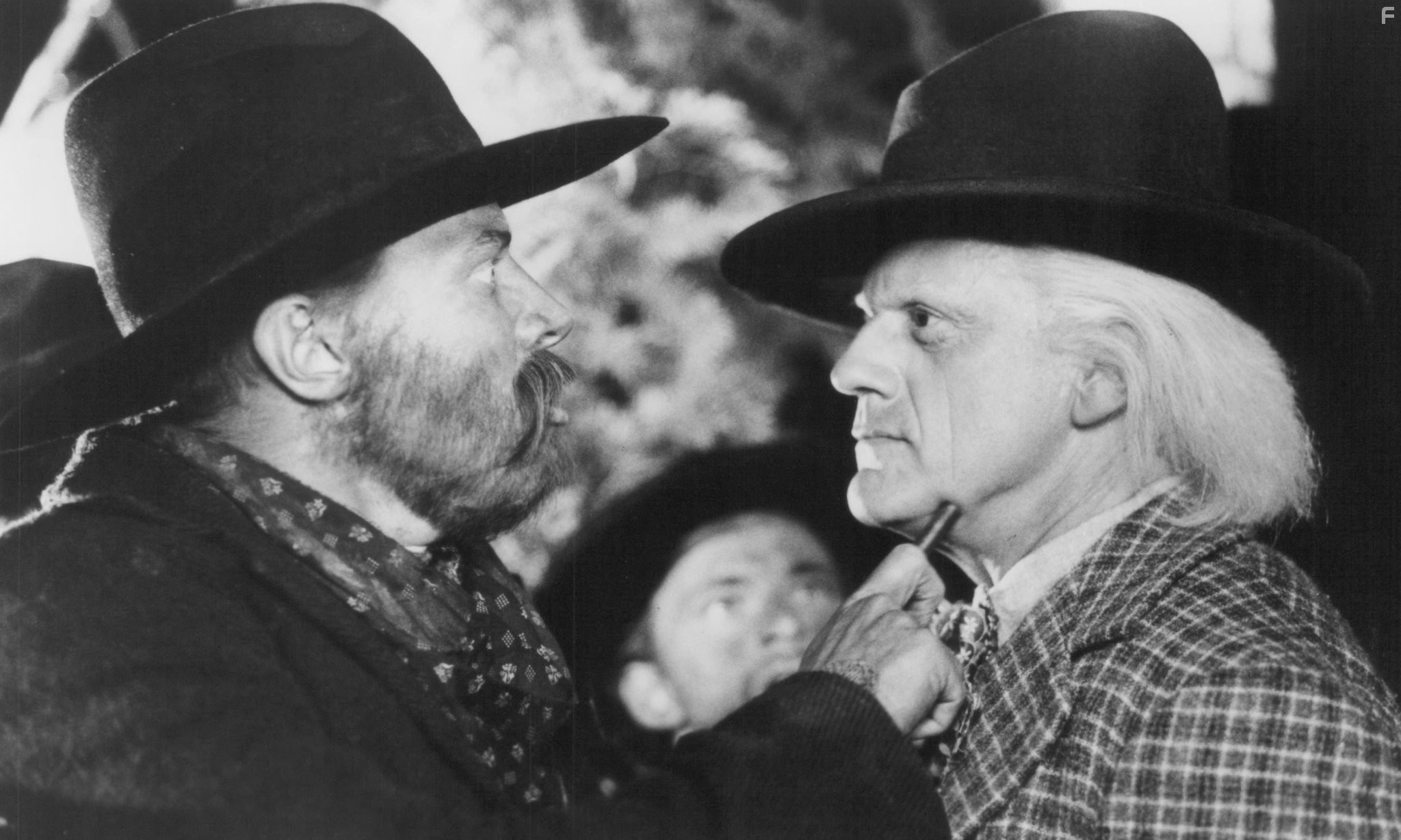 Christopher Lloyd and Thomas F. Wilson in Назад в будущее III (1990)