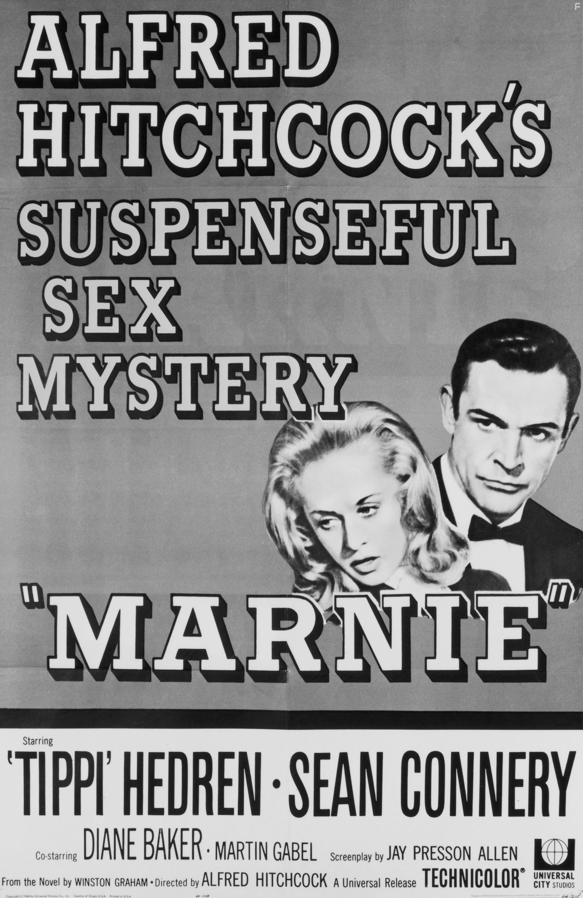 Sean Connery and Tippi Hedren in Марни (1964)