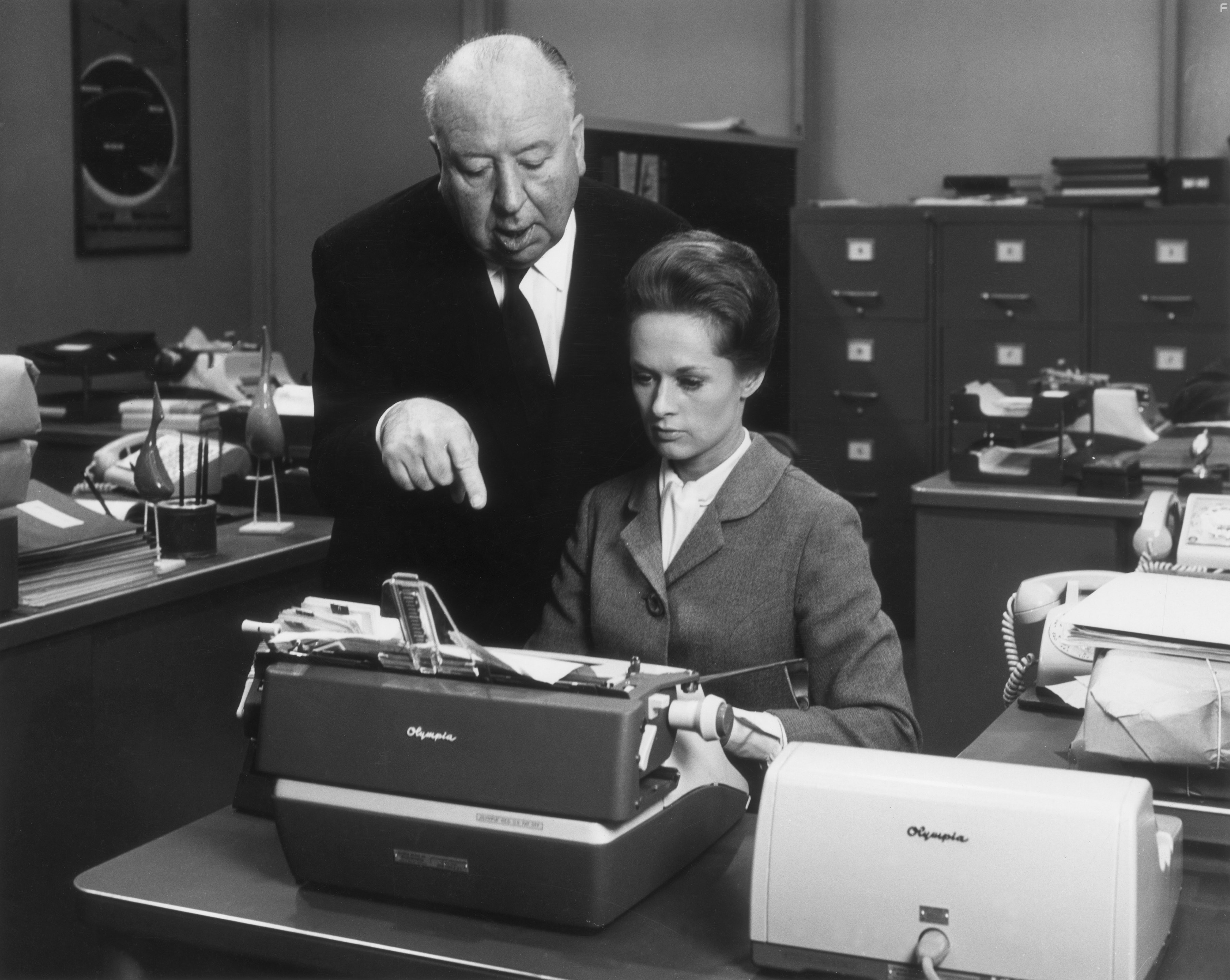 Alfred Hitchcock and Tippi Hedren in Марни (1964)
