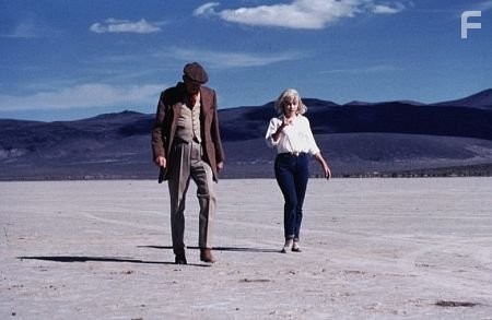 "The Misfits" M. Monroe and director John Huston 1961 UA { 1978 Al St. Hilaire