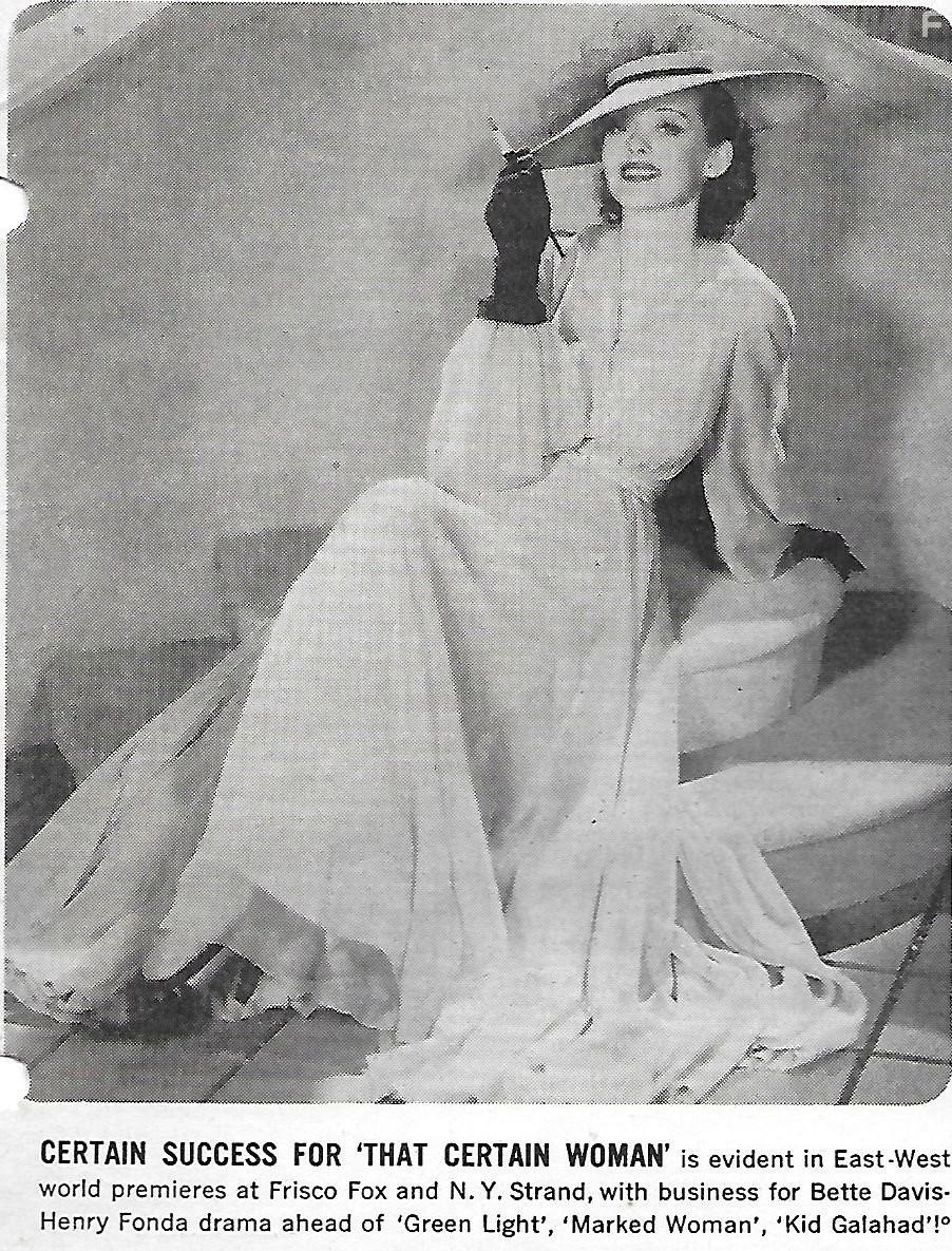 Bette Davis in That Certain Woman (1937)