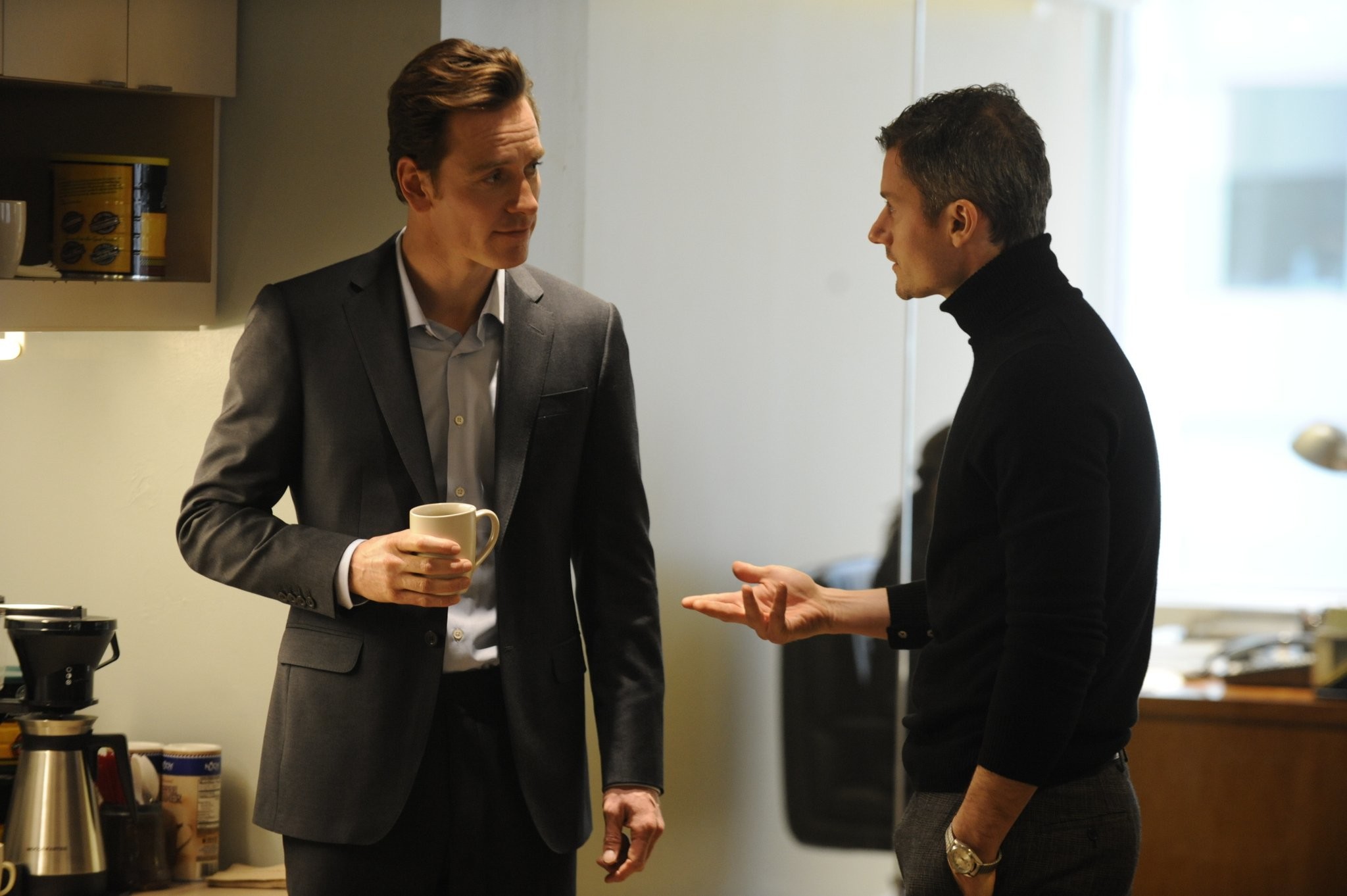 James Badge Dale and Michael Fassbender in Стыд (2011)