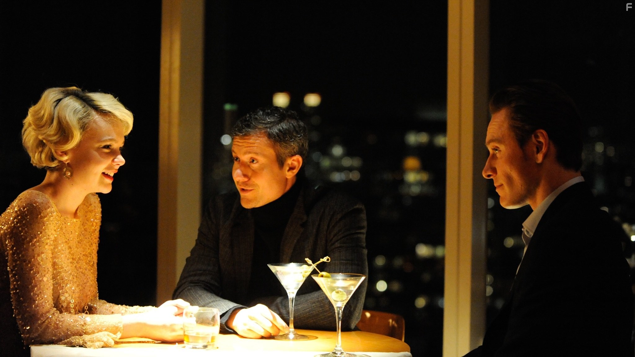 James Badge Dale, Michael Fassbender, and Carey Mulligan in Стыд (2011)