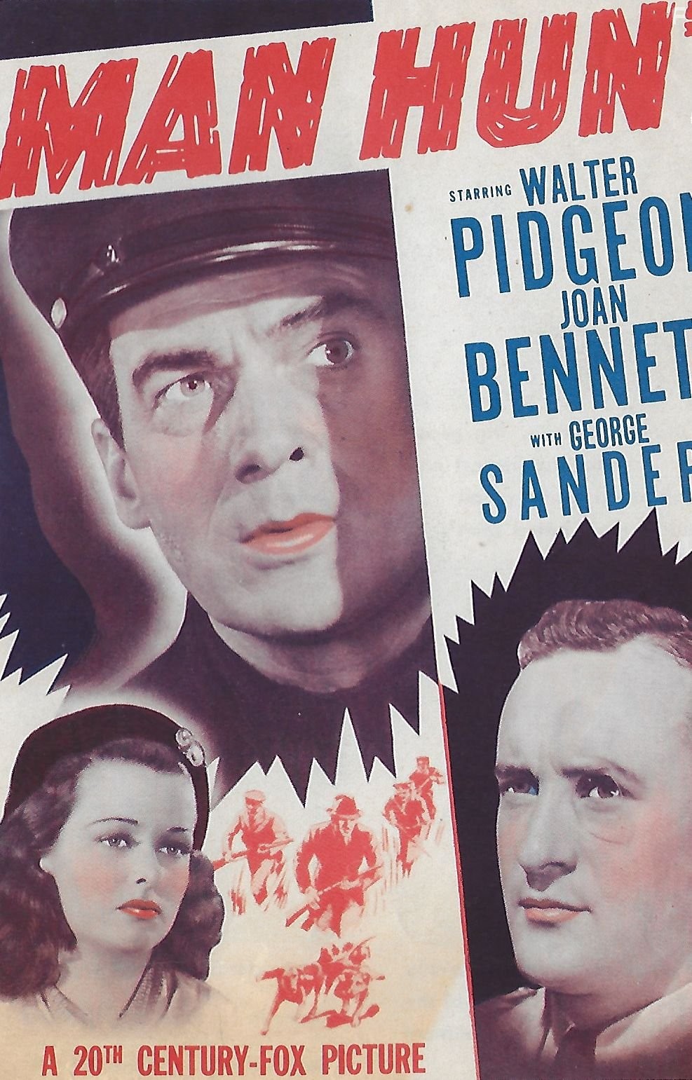 Joan Bennett, George Sanders, and Walter Pidgeon in Охота на человека (1941)