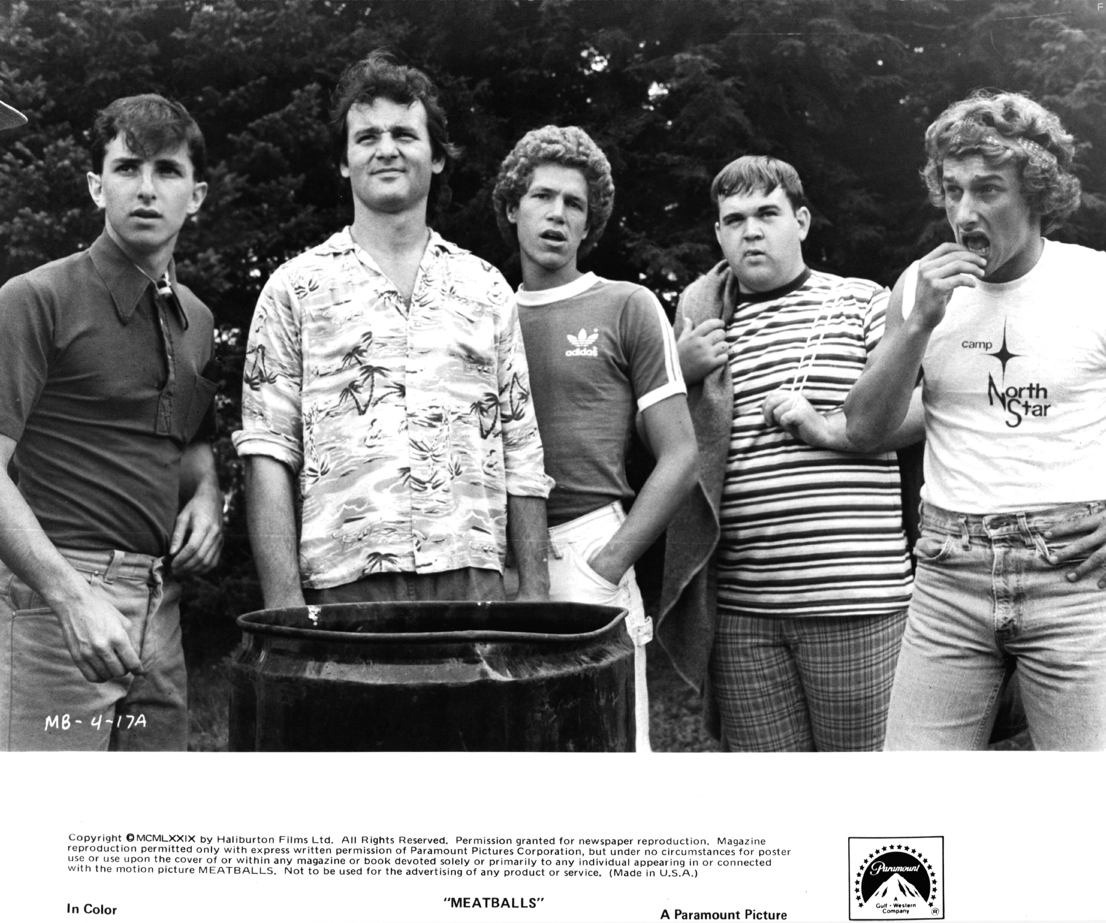 Bill Murray, Matt Craven, Jack Blum, Russ Banham, and Keith Knight in Фрикадельки (1979)