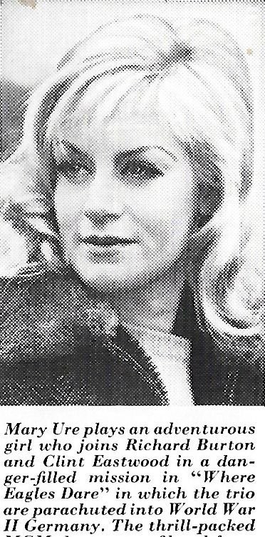 Mary Ure in Там, где гнездятся орлы (1968)