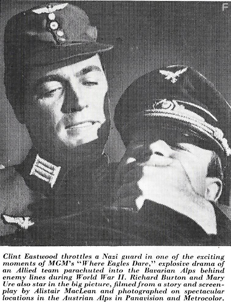 Clint Eastwood in Там, где гнездятся орлы (1968)