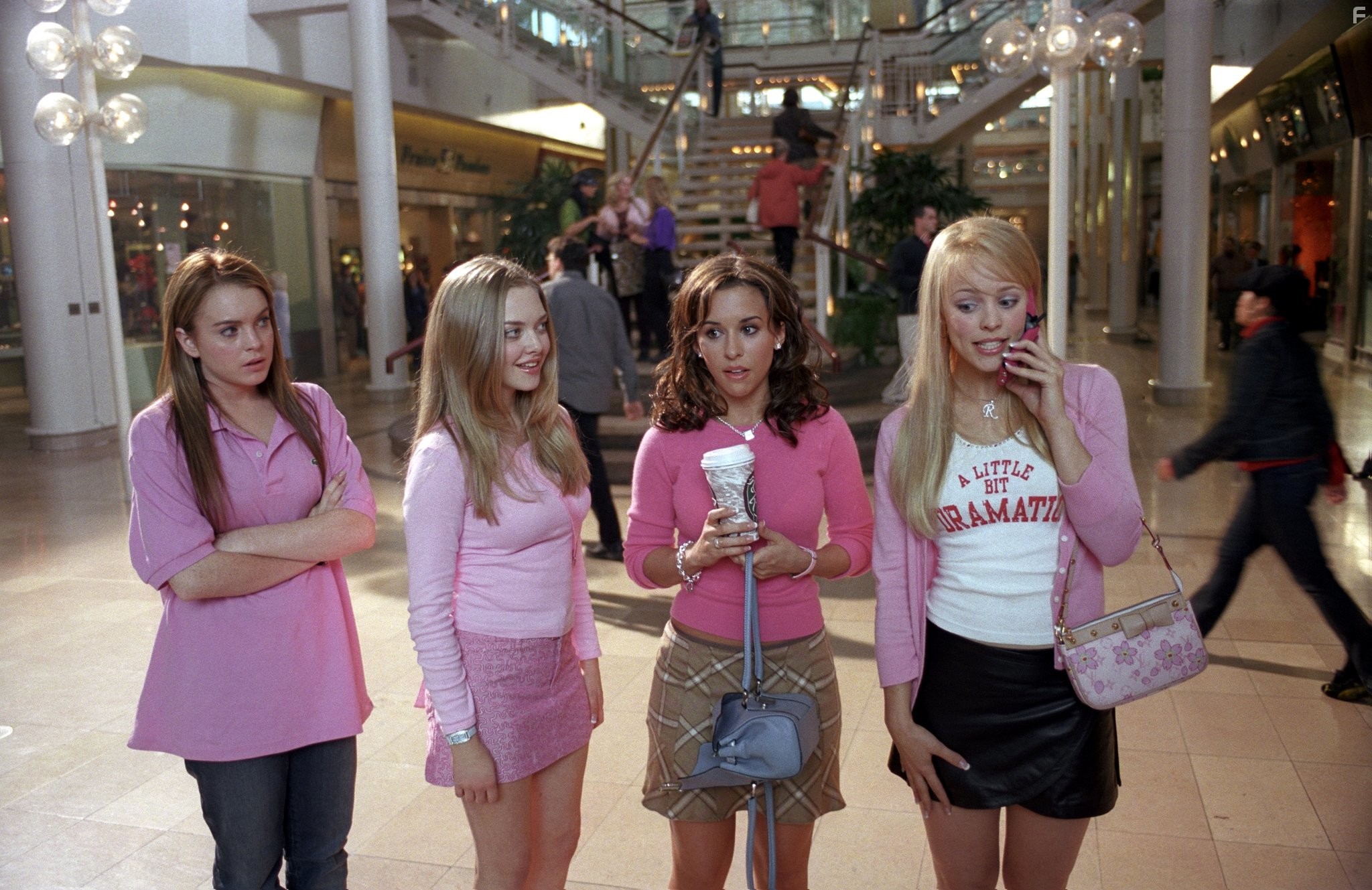 Lacey Chabert, Lindsay Lohan, Rachel McAdams, and Amanda Seyfried in Дрянные девчонки (2004)