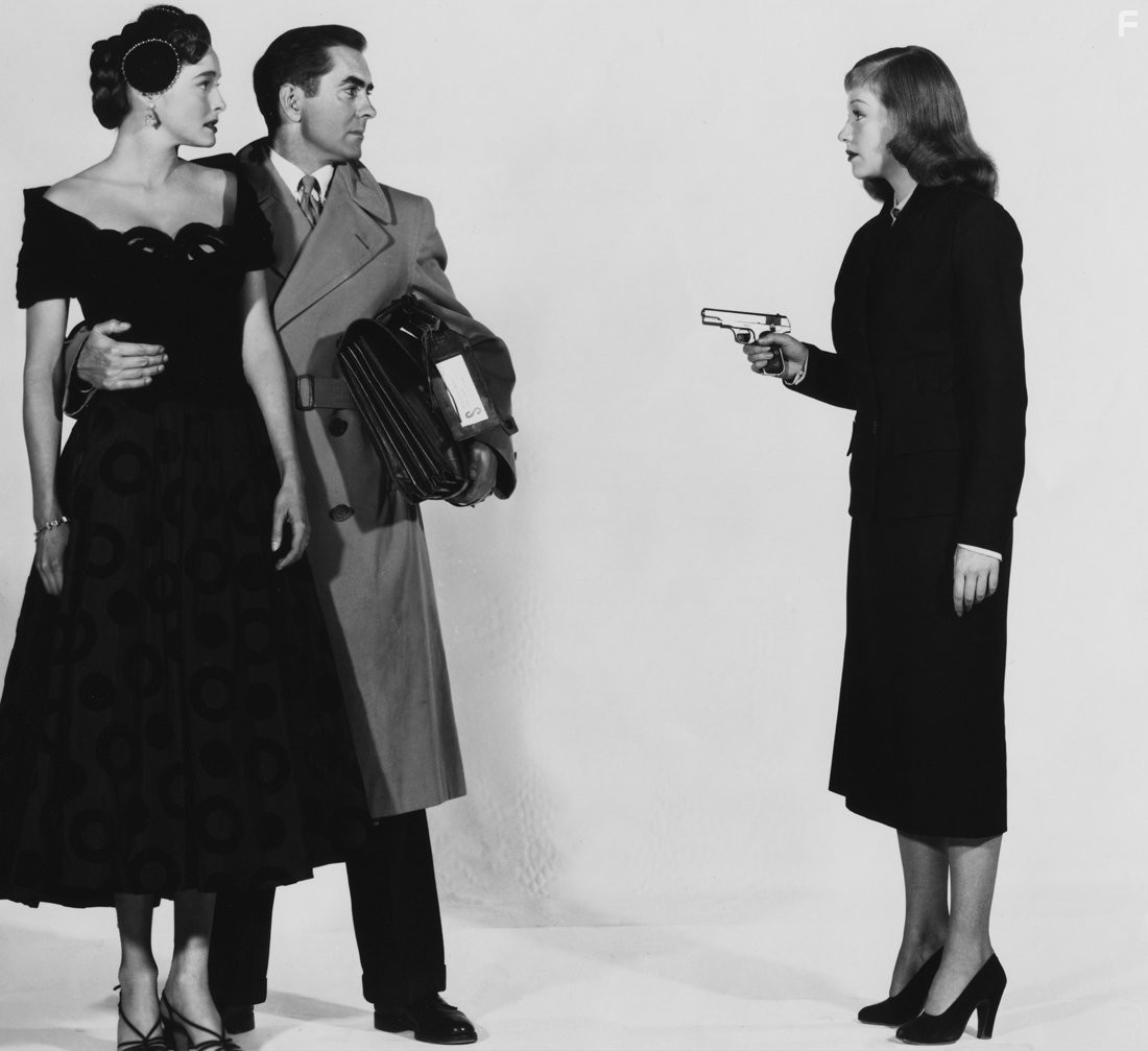 Tyrone Power, Hildegard Knef, and Patricia Neal in Diplomatic Courier (1952)