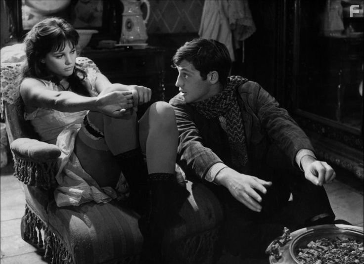 Jean-Paul Belmondo and Claudia Cardinale in La viaccia (1961)