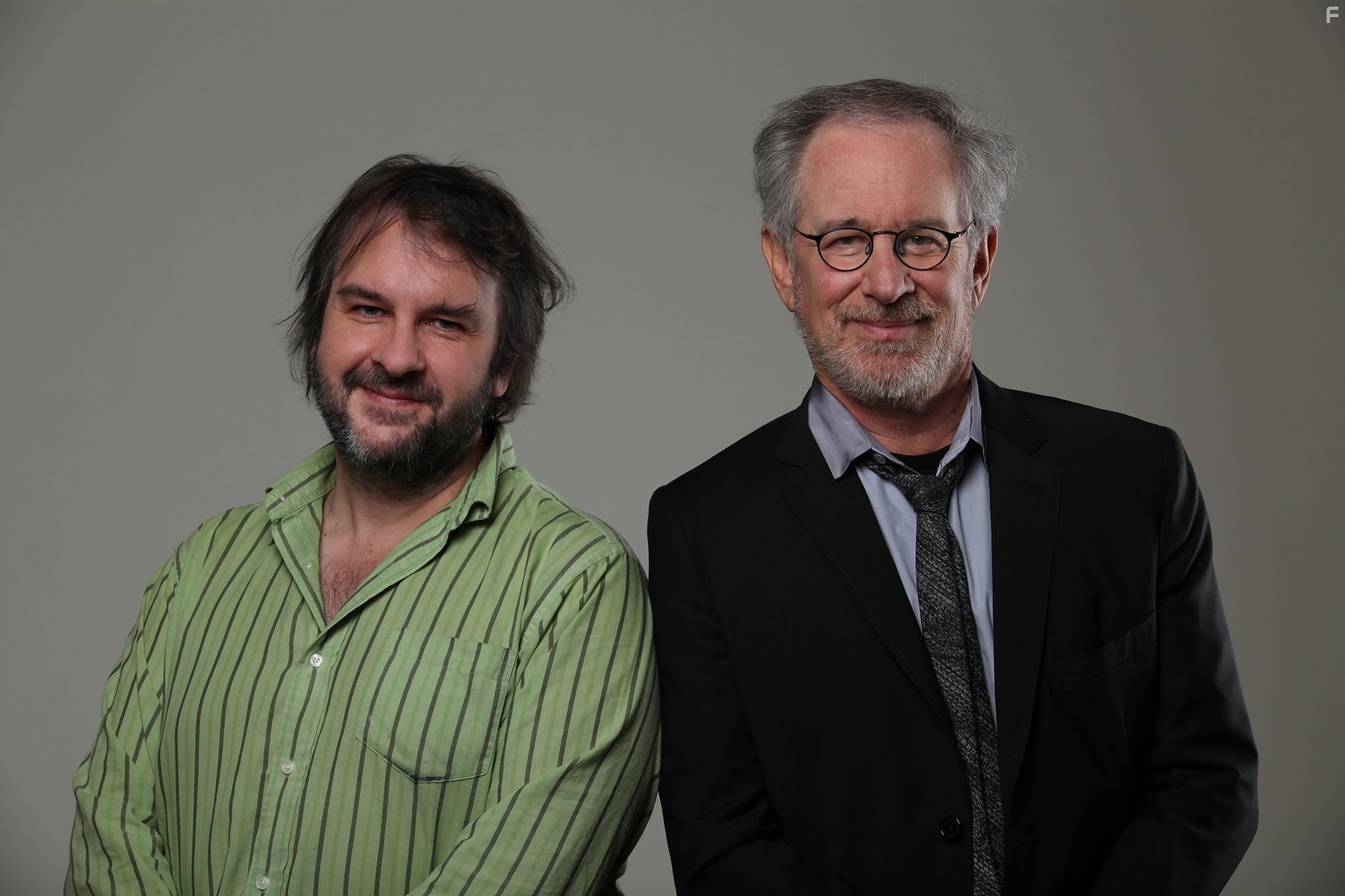 Steven Spielberg and Peter Jackson in Приключения Тинтина: Тайна Единорога (2011)