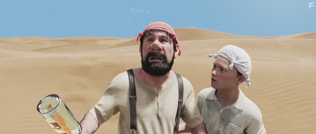 Jamie Bell and Andy Serkis in Приключения Тинтина: Тайна Единорога (2011)