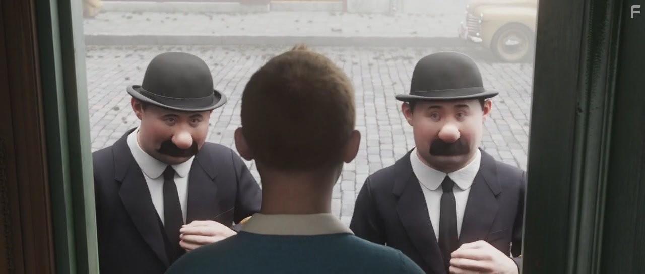 Jamie Bell, Nick Frost, and Simon Pegg in Приключения Тинтина: Тайна Единорога (2011)