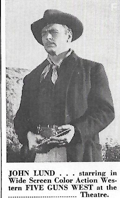 John Lund in 5 Ружей На Запад (1955)