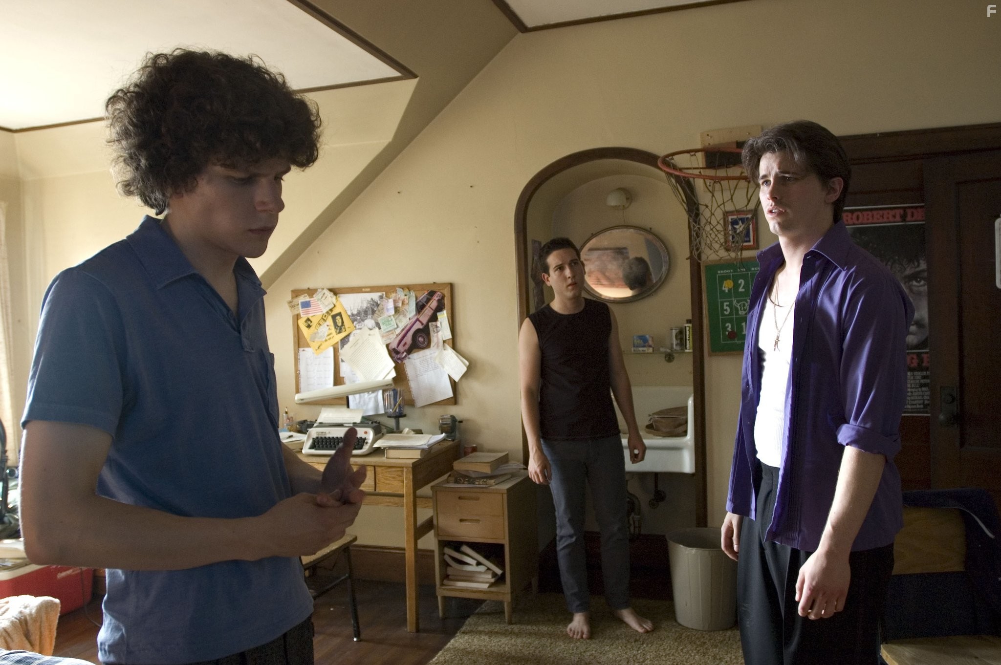 Jesse Eisenberg, Chris Marquette, and Jason Ritter in Образование Чарли Бэнкса (2007)