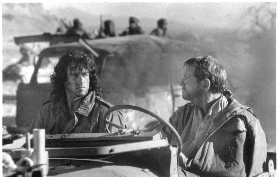 Sylvester Stallone and Richard Crenna in Рэмбо 3 (1988)