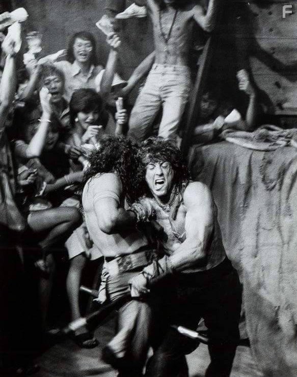 Sylvester Stallone and Harold Diamond in Рэмбо 3 (1988)