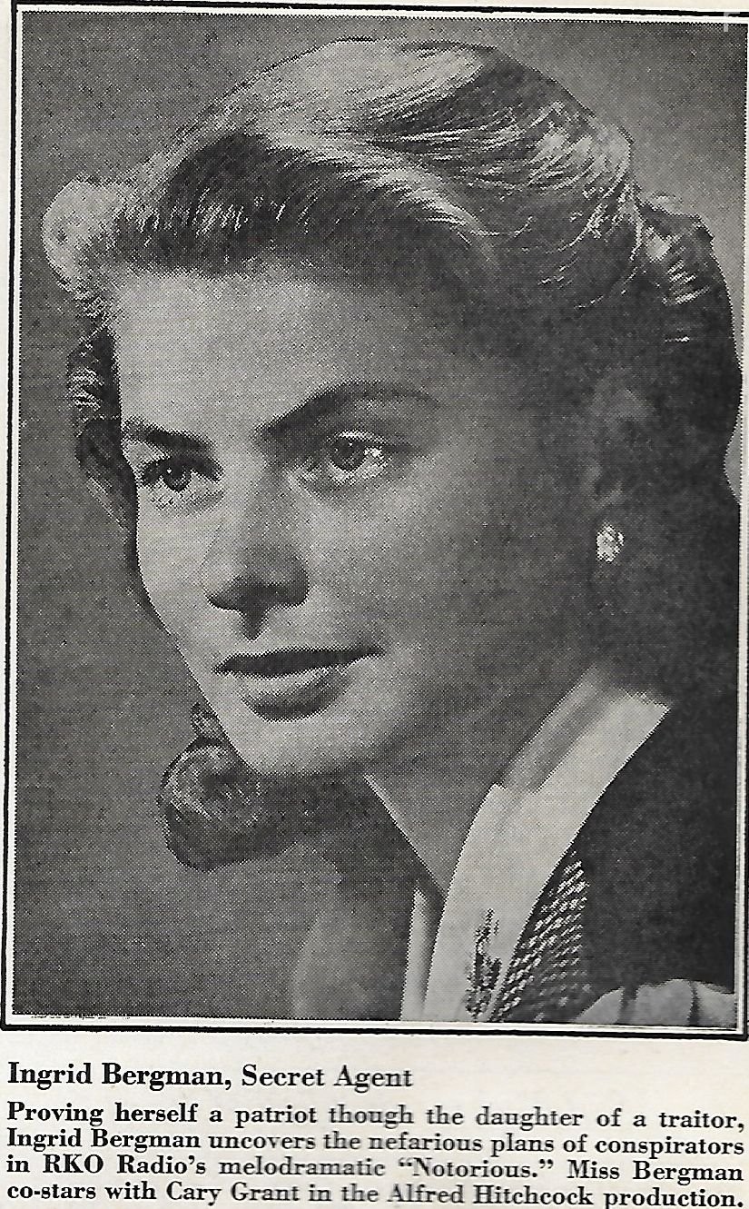 Ingrid Bergman in Дурная слава (1946)
