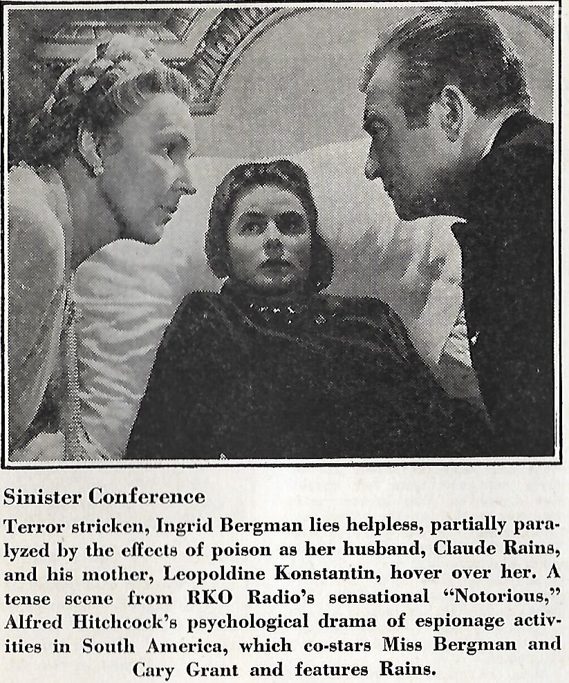 Ingrid Bergman, Claude Rains, and Leopoldine Konstantin in Дурная слава (1946)