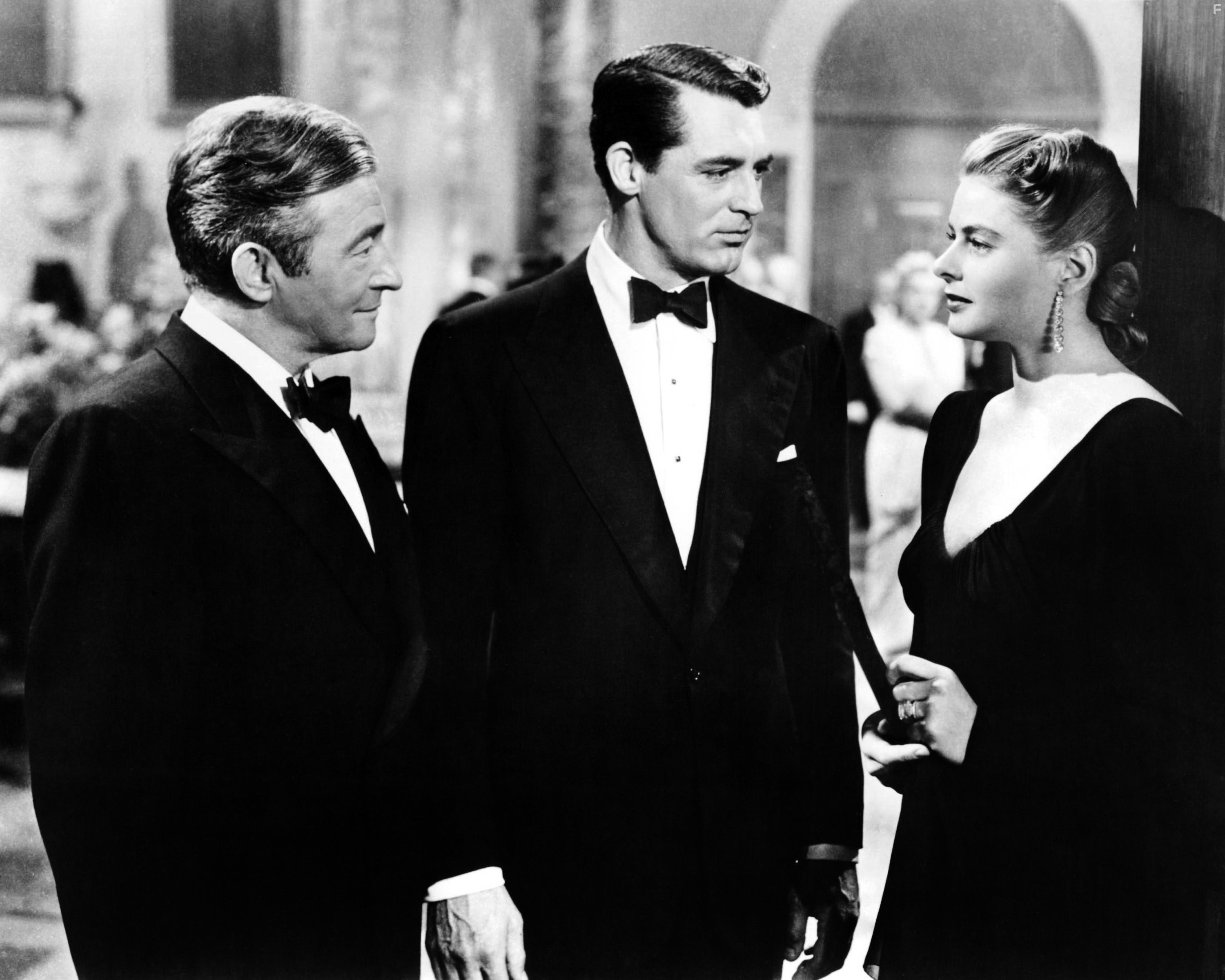 Ingrid Bergman, Cary Grant, and Claude Rains in Дурная слава (1946)