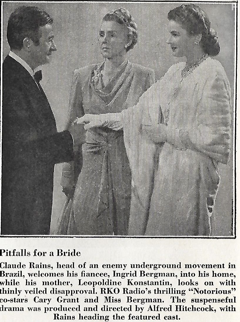 Ingrid Bergman, Claude Rains, and Leopoldine Konstantin in Дурная слава (1946)