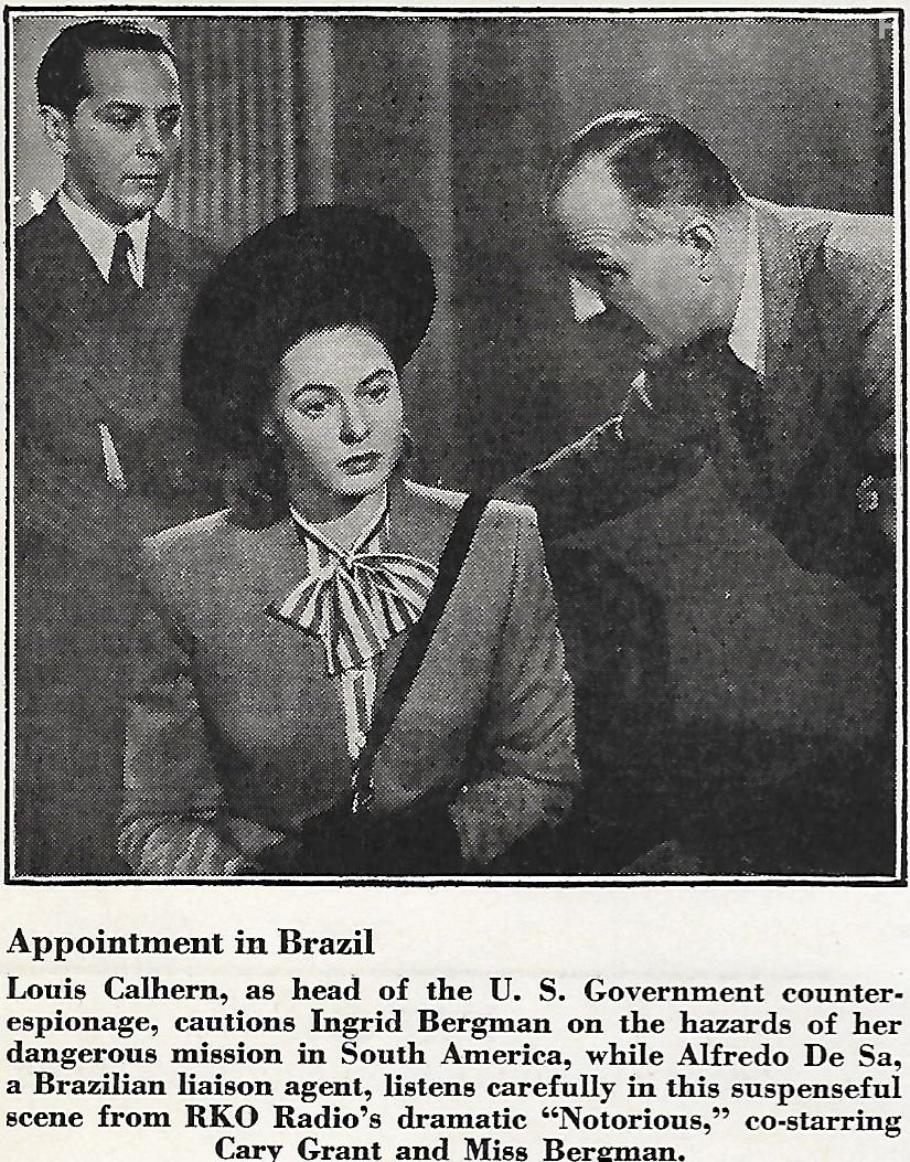 Ingrid Bergman, Louis Calhern, and Alfredo DeSa in Дурная слава (1946)