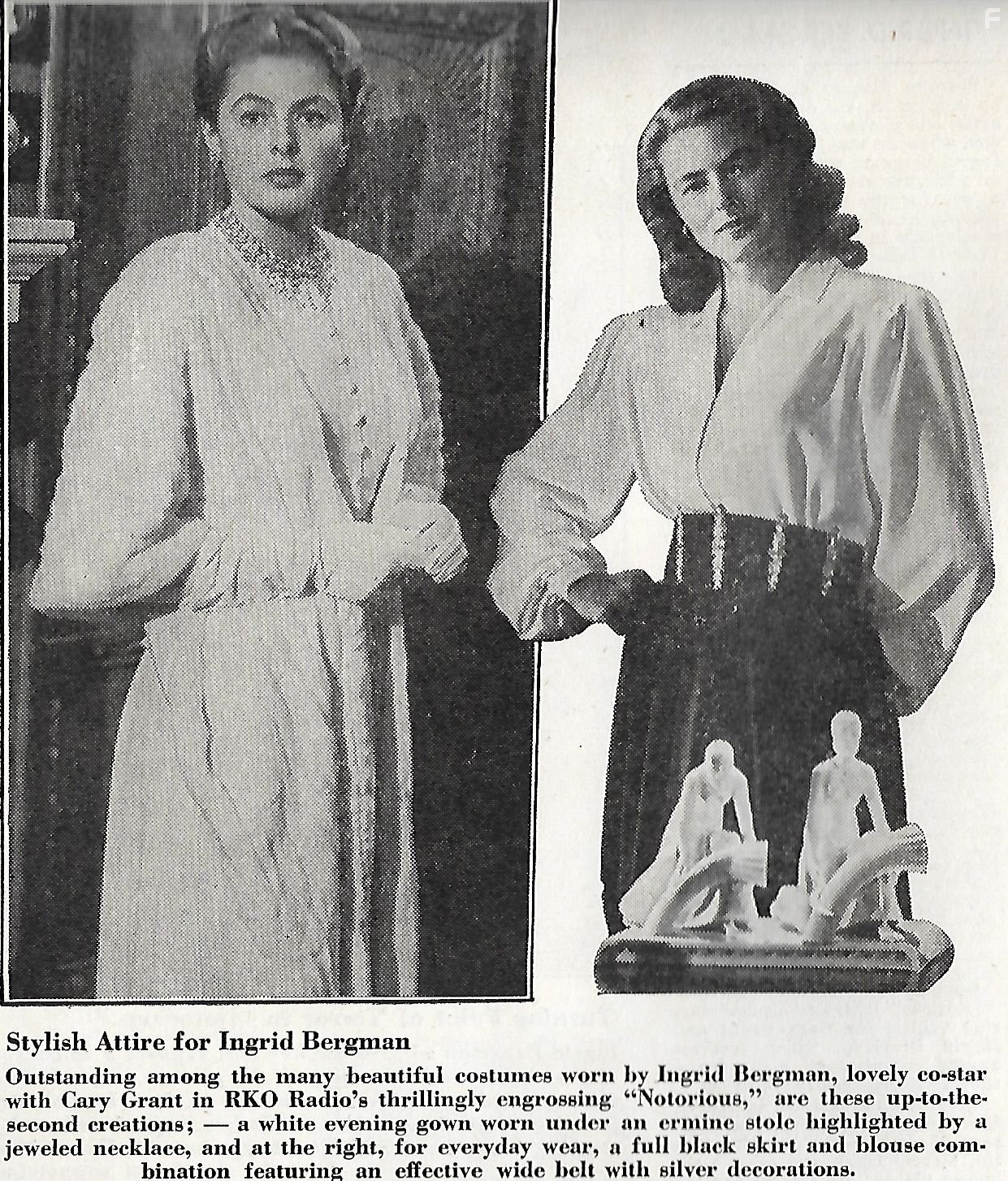 Ingrid Bergman in Дурная слава (1946)