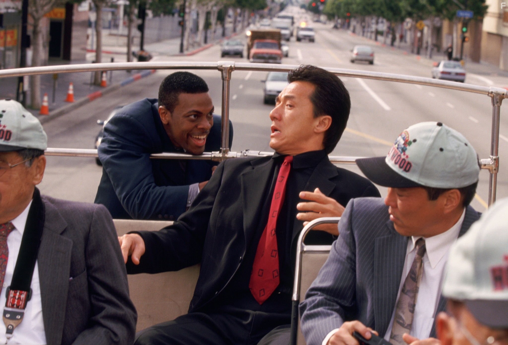 Jackie Chan and Chris Tucker in Чaс пик (1998)