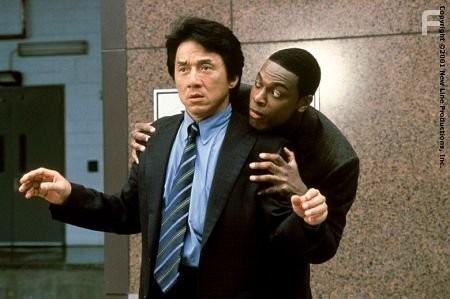 Jackie Chan and Chris Tucker in Чaс пик 2 (2001)