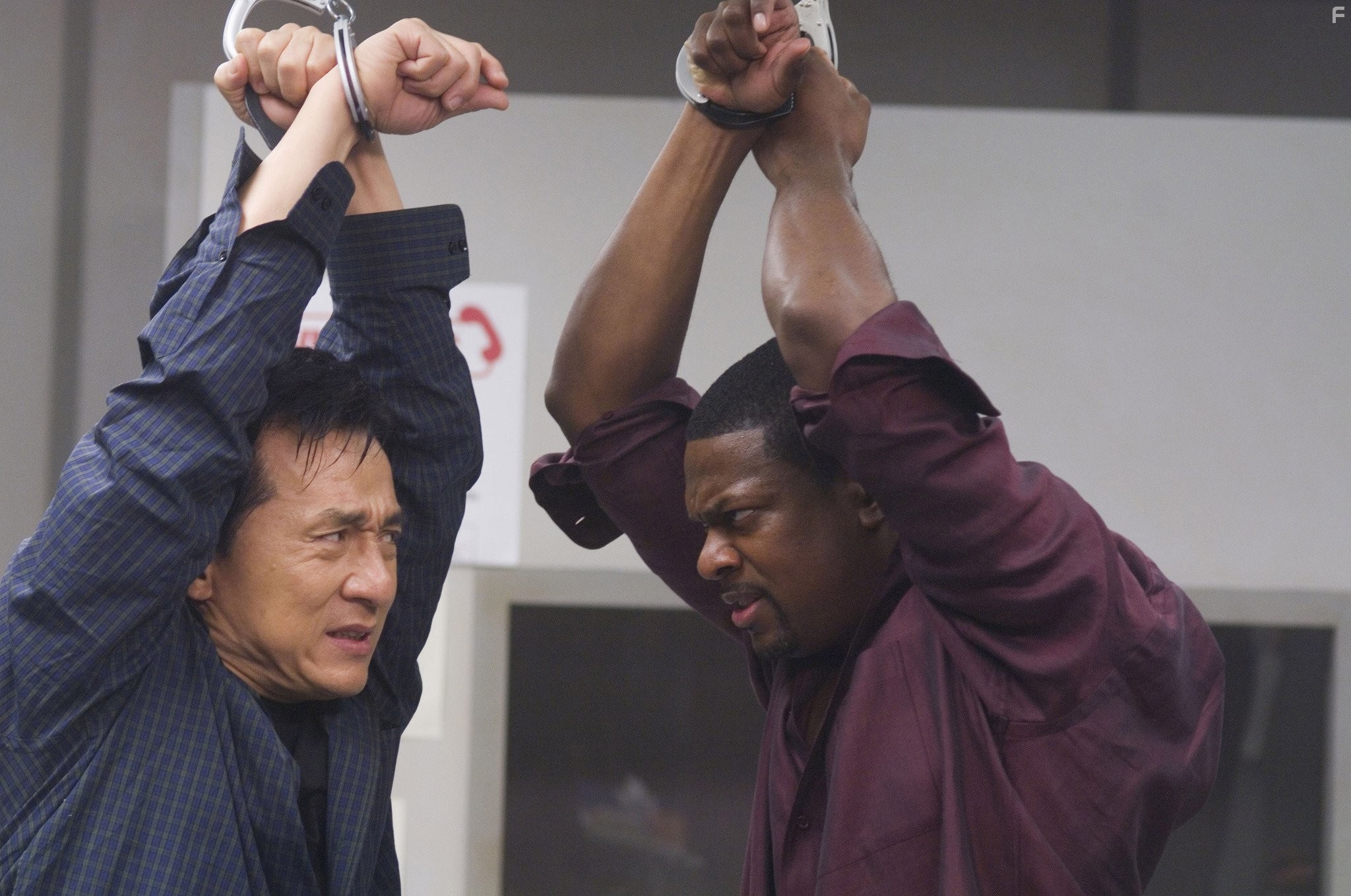 Jackie Chan and Chris Tucker in Чaс пик 3 (2007)