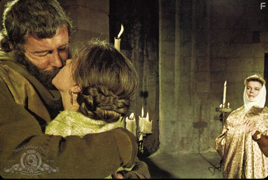 Katharine Hepburn, Peter O'Toole, and Jane Merrow in Лев зимой (1968)