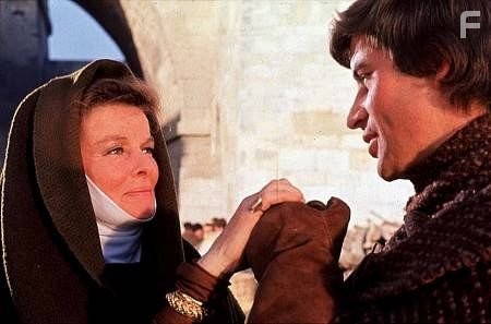 5735-31 Katharine Hepburn and John Castle in "The Lion In Winter" 1968 Avco/Embassy © 1978 Bob Willoughby MPTV