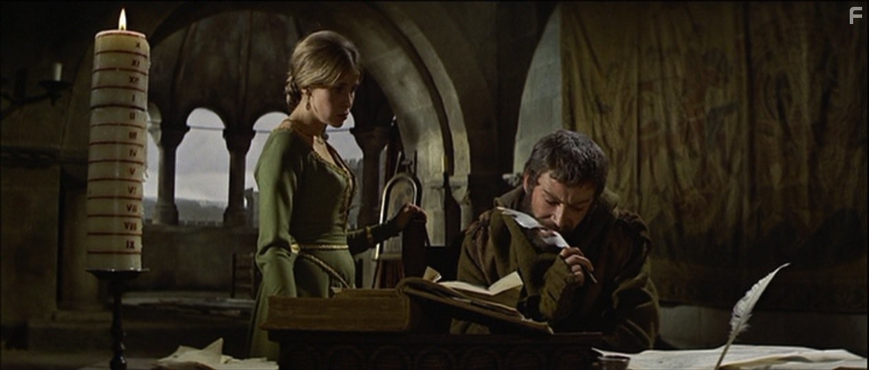 Peter O'Toole and Jane Merrow in Лев зимой (1968)