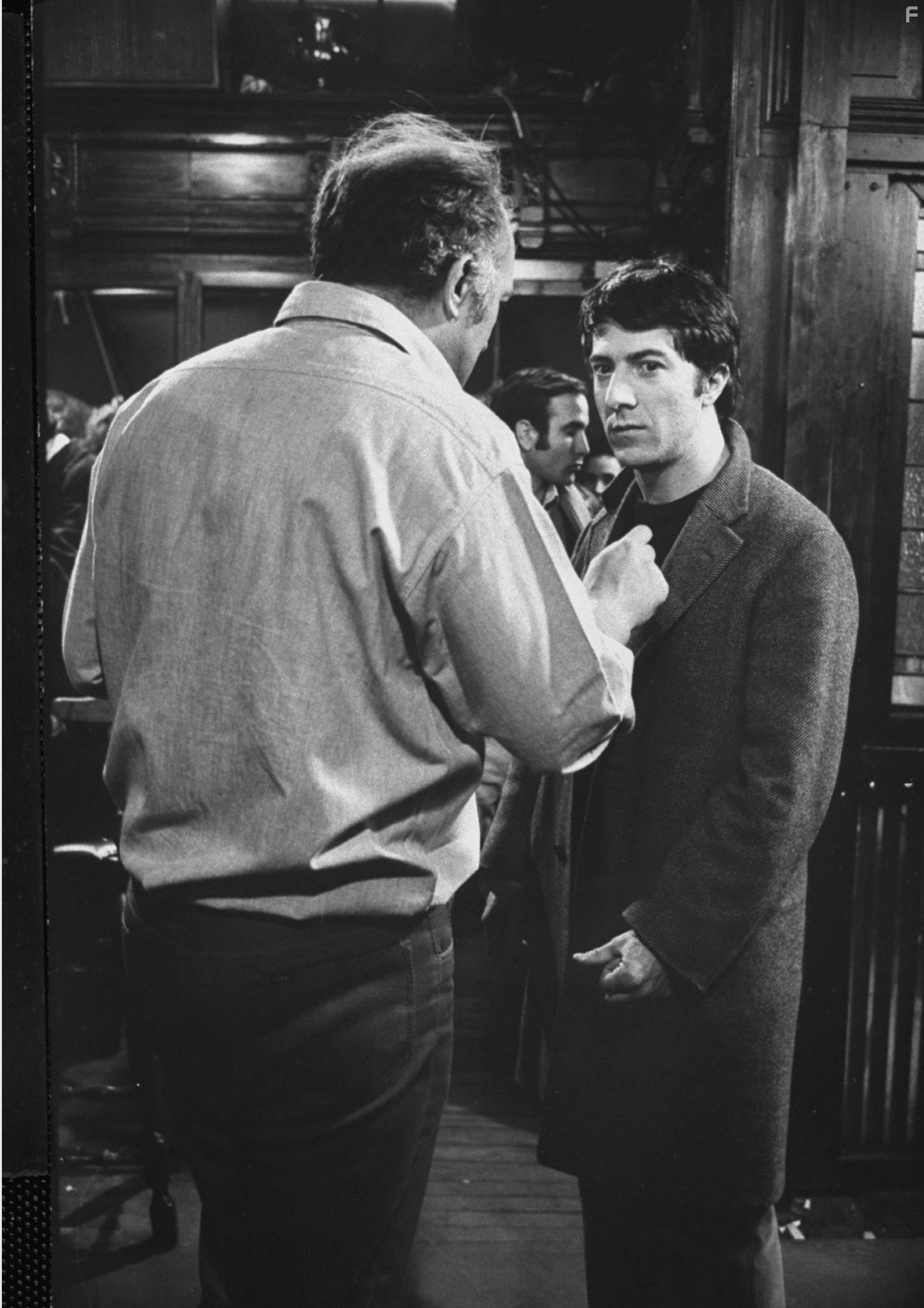 Dustin Hoffman and Peter Yates in John and Mary (1969)