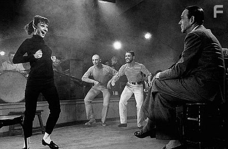 9111-351 "Funny Face" Audrey Hepburn and Fred Astaire 1956 Paramount