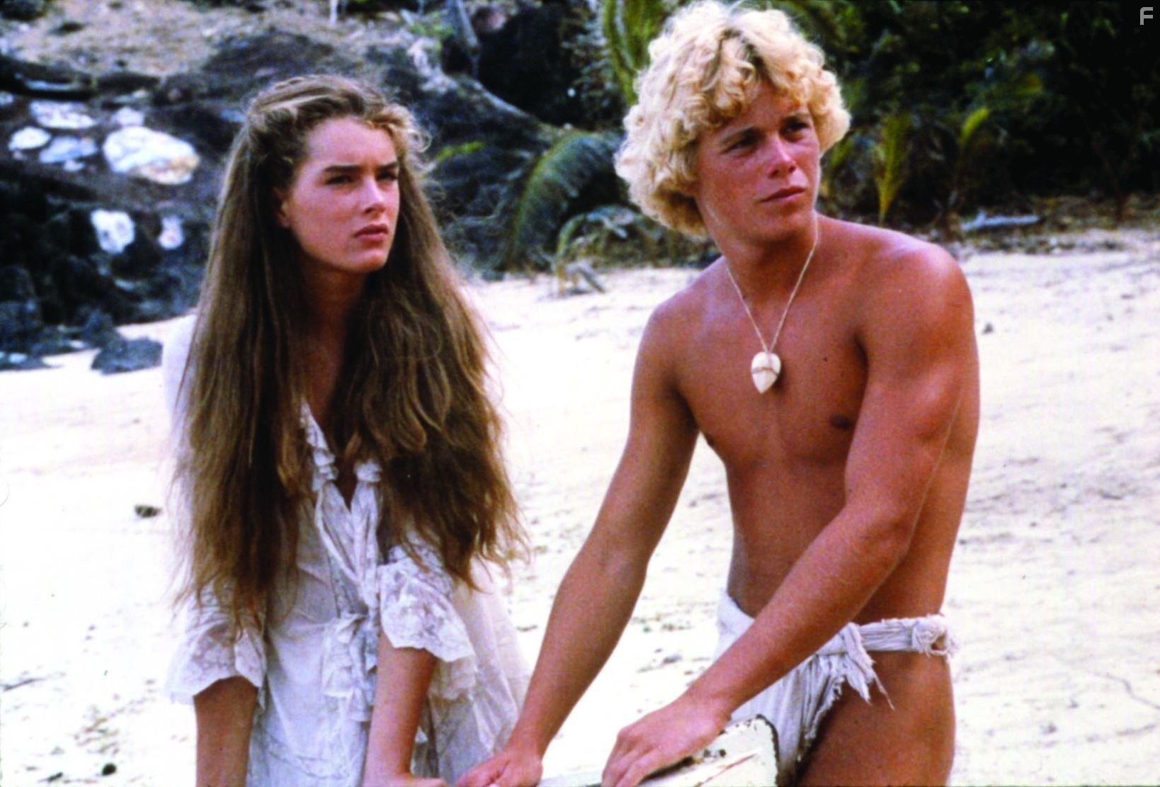 Brooke Shields and Christopher Atkins in Голубая лагуна (1980)