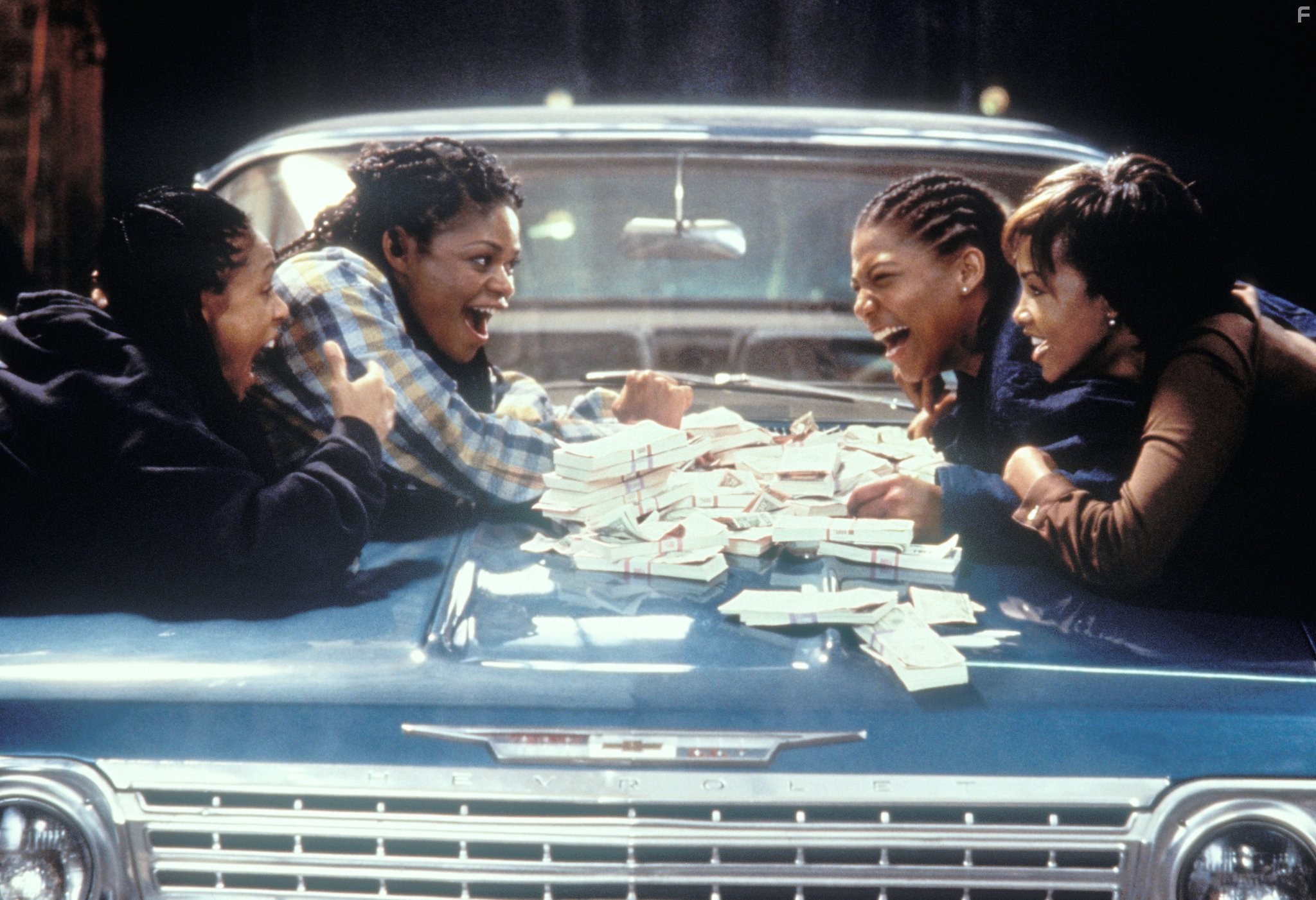 Vivica A. Fox, Jada Pinkett Smith, Queen Latifah, and Kimberly Elise in Вызов (1996)