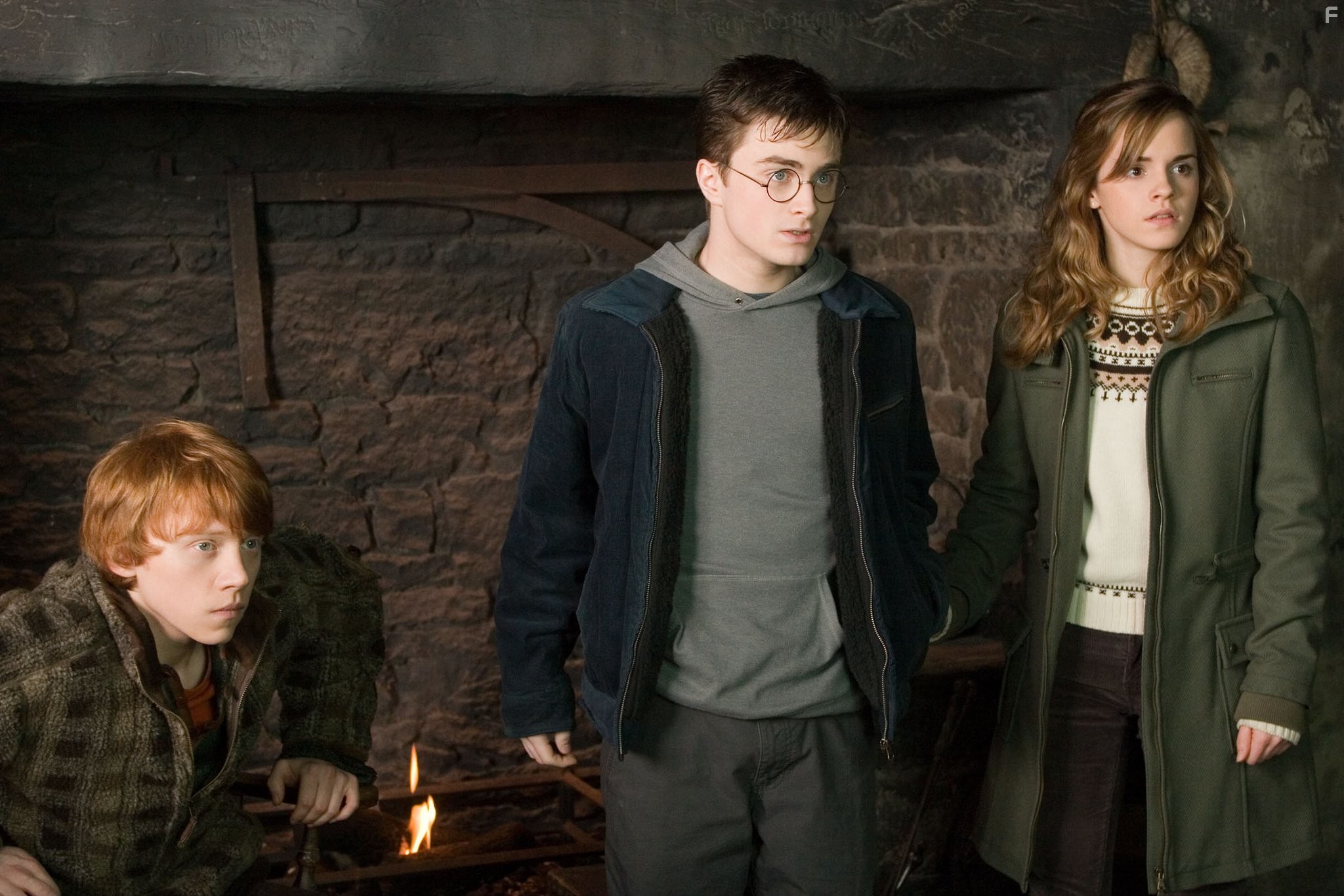 Rupert Grint, Daniel Radcliffe, and Emma Watson in Гарри Поттер и орден Феникса (2007)