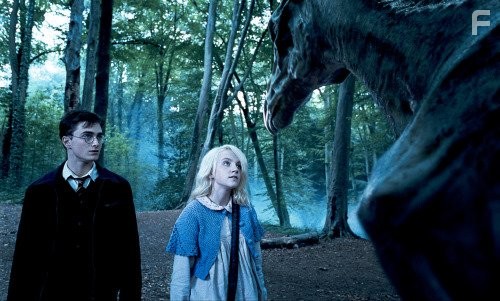 Daniel Radcliffe and Evanna Lynch in Гарри Поттер и орден Феникса (2007)