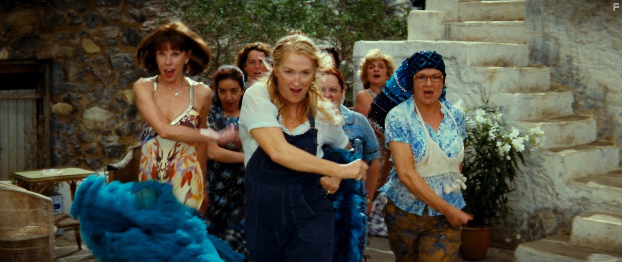 Meryl Streep, Christine Baranski, and Julie Walters in Mamma Mia! (2008)