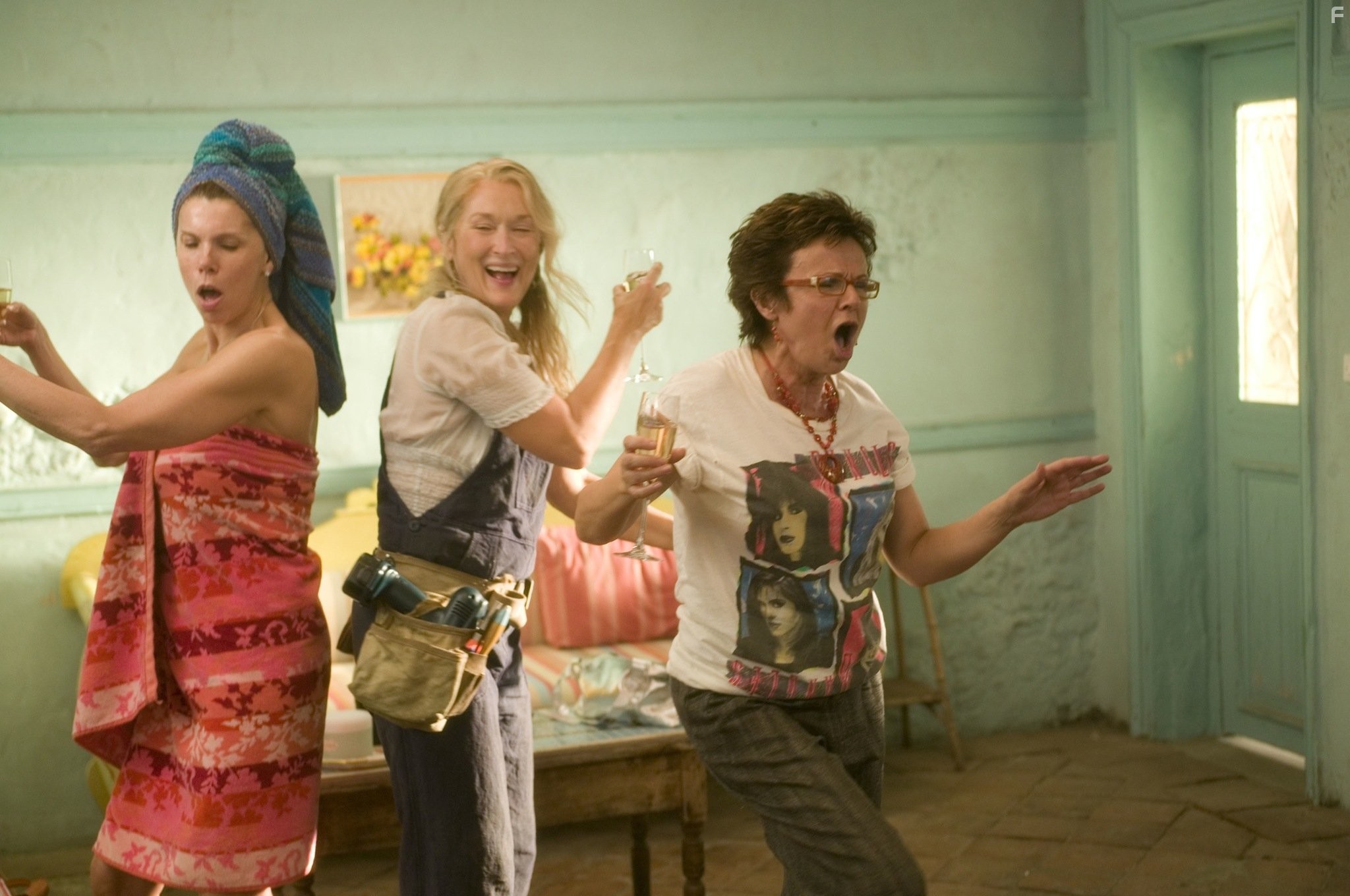 Meryl Streep, Christine Baranski, and Julie Walters in Mamma Mia! (2008)