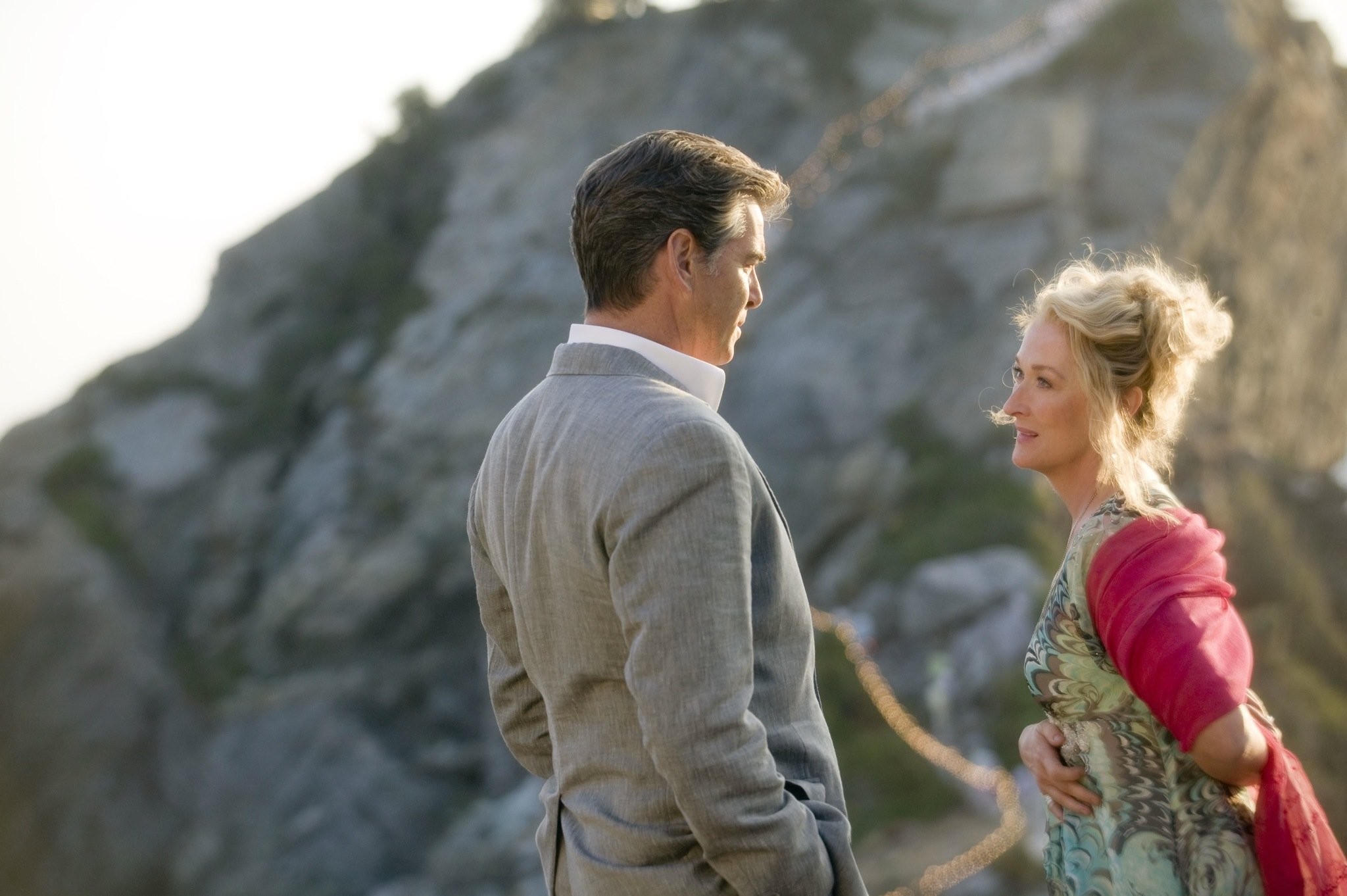 Pierce Brosnan and Meryl Streep in Mamma Mia! (2008)